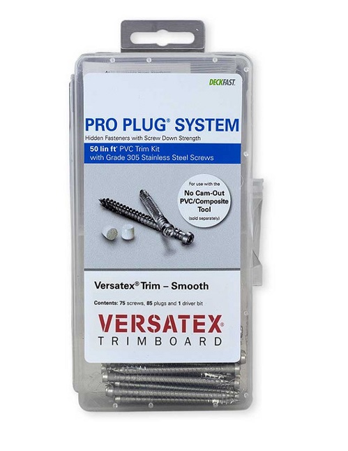 Pro Plug® System for Versatex® - 50 Lin Ft with Stainless Steel Screws