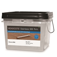 HEADCOTE™ Trim Screw #8 X 2-1/2" 2500pc Box