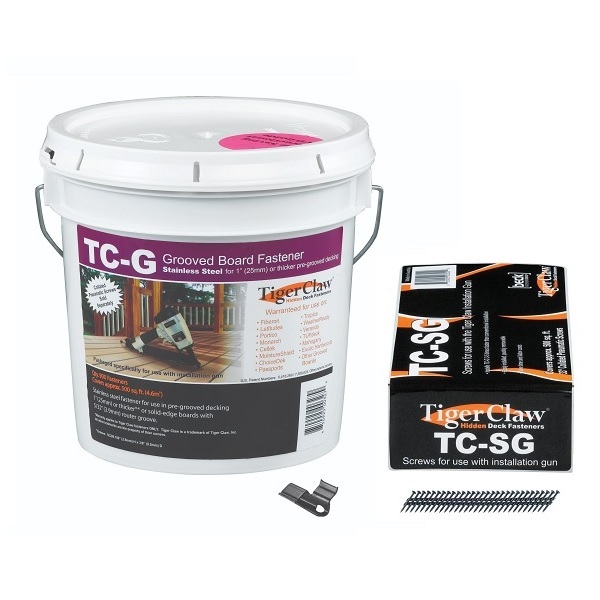 Tiger Claw TC-G Bucket and Scrails (Screw Nails) Combo Kit for 500 sq ft