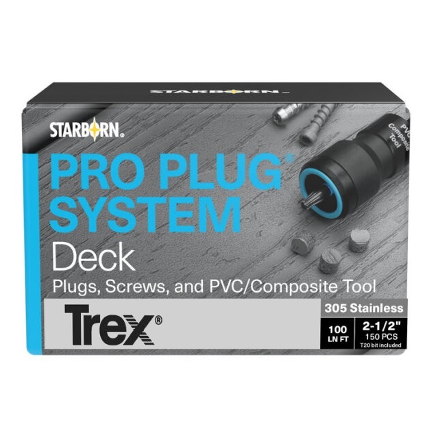 Pro Plug System Kit for Trex® Enhance with 305 Stainless Screws