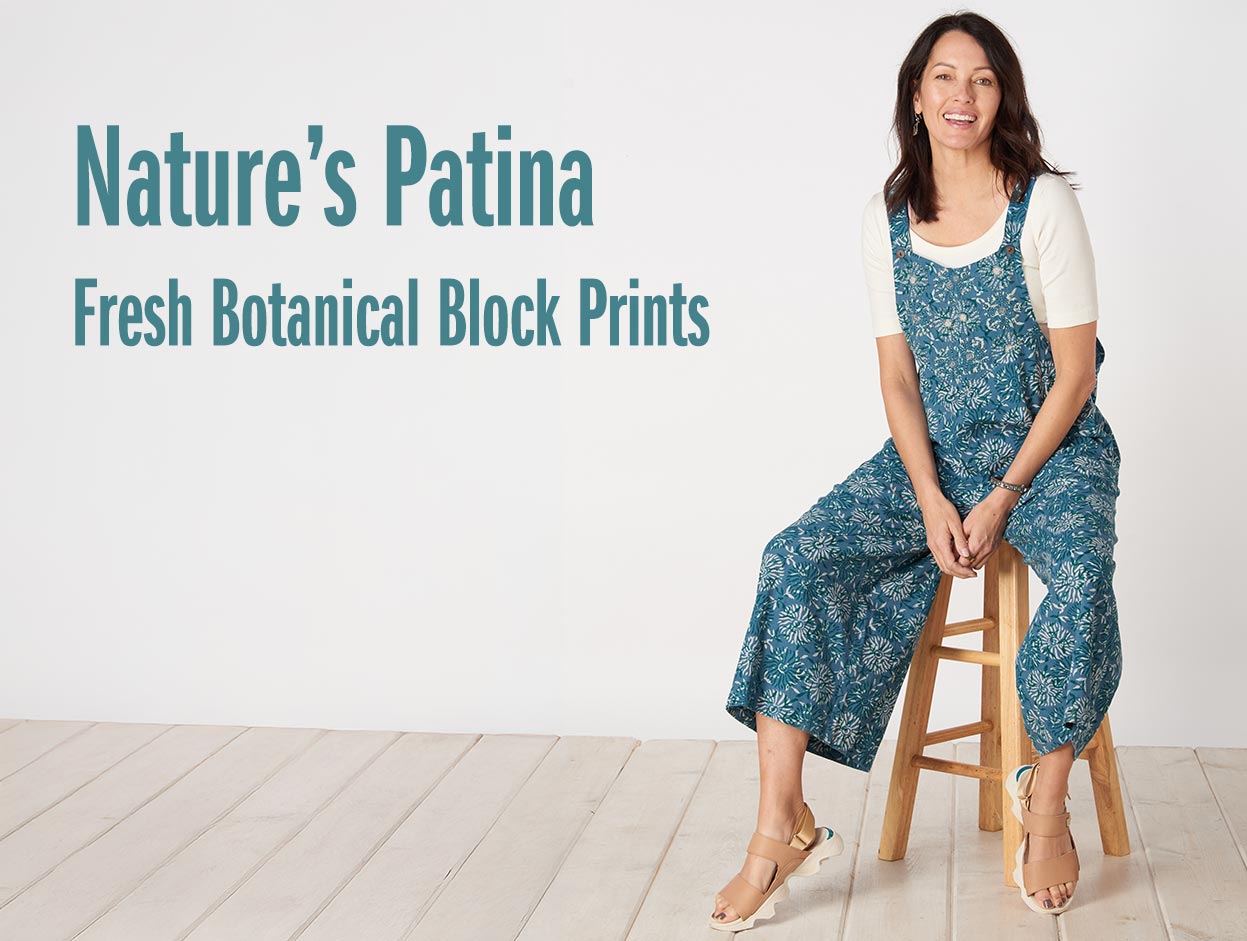 Nature's Patina. Fresh Botanical Block Prints