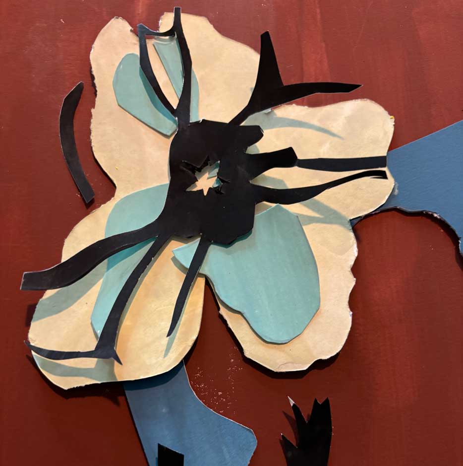  Collage Floral: From Garden Sketch to Bold New Block Print 