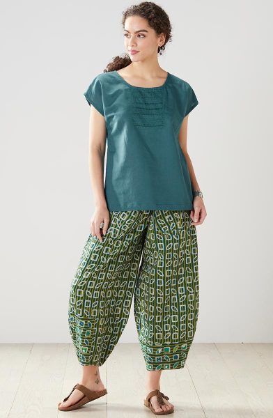 Buy Rozana Linen Pants by Designer KILCHU INDIA for Women online at  Kaarimarket.com