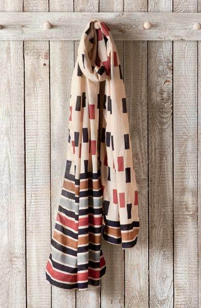 Scarf - Tan/Multi Scarf - Tan/Multi