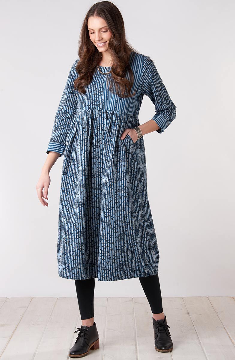 Geethali Dress - Blue