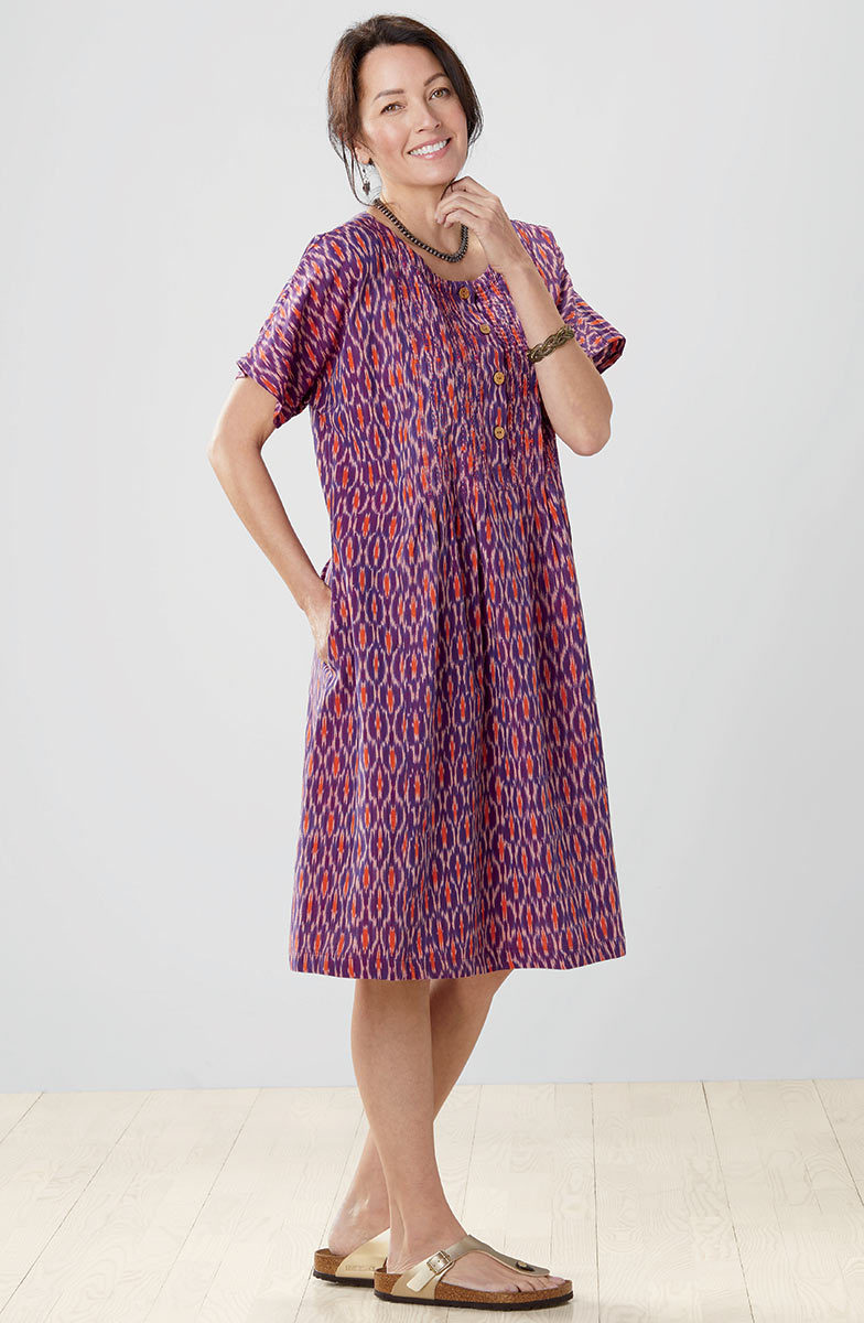 Chameli Dress - Wood violet/Multi