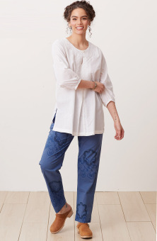 Kavya Organic Pant - Ink blue