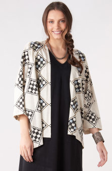 Sunita Jacket - Black/Natural