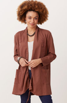 Vani Drawstring Jacket - Cinnamon