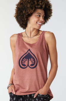 Leela Logo Cotton Jersey Tank - Ambrosia