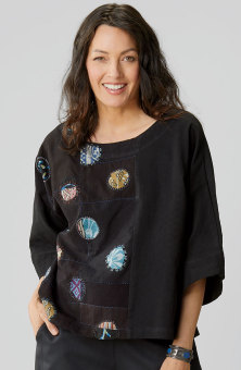 Sujaya Top - Black/Chindi