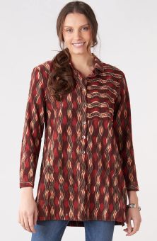 Ansika Shirt - Port/Multi