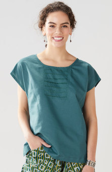 Tivisha Top - Dusty teal