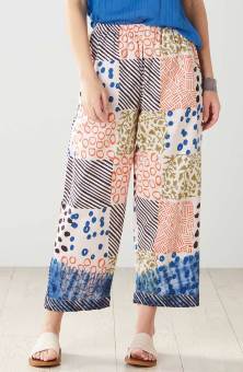 Kesari Pull-On Crop Pant - Multi