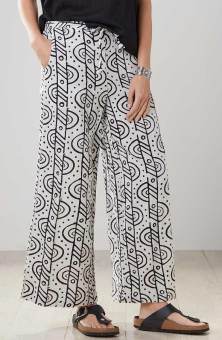 Sangli Wide-Leg Pant - Natural/Black