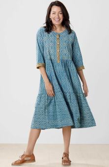 Kashvi Dress - Blue agave