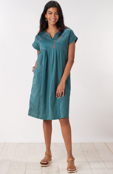 Mahika Dress - Dusty teal