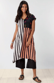 Shefali Sampler Dress - Black/Multi