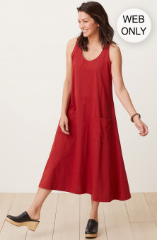 Supriya Dress - Sunset red