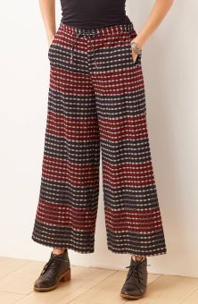 Sangli Wide-Leg Pant - Oat/Multi