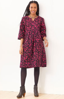 Nalika Dress - Mulberry/Black