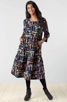 Kashvi Dress - Black/Multi