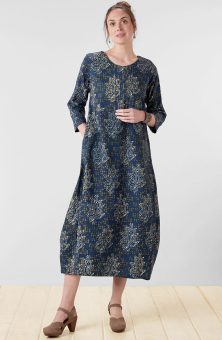 Manjari Dress - Navy/Multi