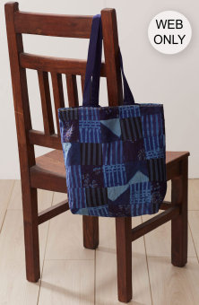 Tote Bag - Chindi Patchwork/Blue