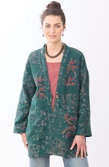 Assam Topper Jacket - Forest/Multi