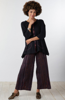 Sangli Wide-Leg Pant - Iced plum/Black