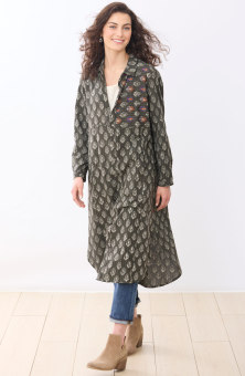 Kamya Long-Sleeve Shirtdress - Fossil