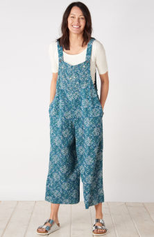 Deepti Cropped Overalls - Summer night