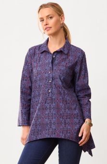 Naaziya Organic Handkerchief Hem Tunic - Celestial/Multi