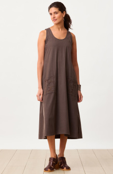 Priya Jersey A-line Midi Tank Dress - Fossil