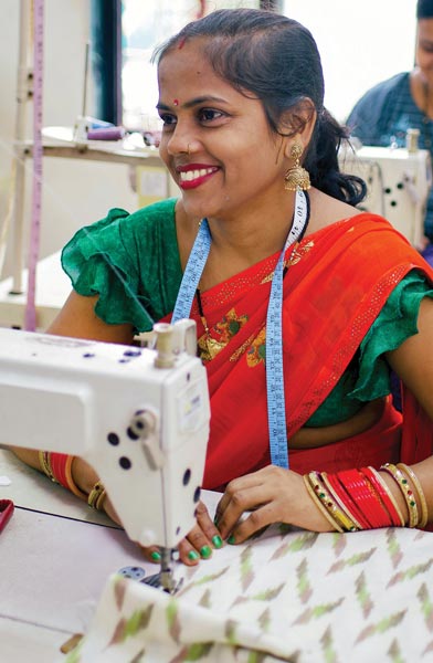 Women Artisan Sewing