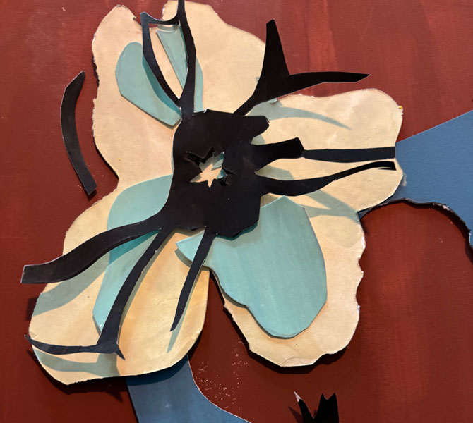 Collage Floral: From Garden Sketch to Bold New Block Print