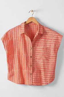 Adira Shirt - Coral