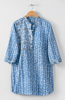 Vibha Organic Tunic - Blue sky