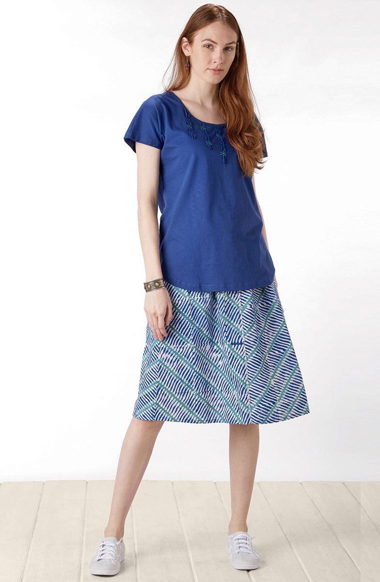 Neera Skirt - Ink blue