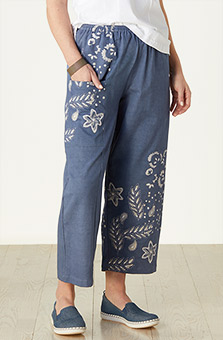 Kesari Pant - Periwinkle