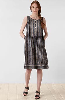 Shomita Dress - Black/Multi