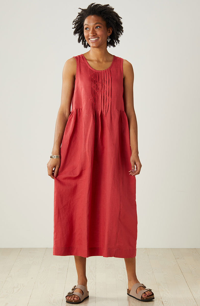 Ragini Dress - Sunset red