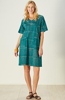 Taruna Dress - Dark emerald