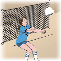 Volleyball Backstops - Clearance