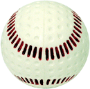 Baseballs, Dimpled Machine, White with Red Seam, (By the Dozen)