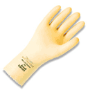 Gloves, Rubber, Size 8, 12 in. Tan, Sold by the Dozen