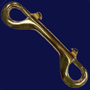 Double End Snap,  Bronze, 4 in.