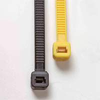 Corrugated Fence Cap Ties, 100, Yellow