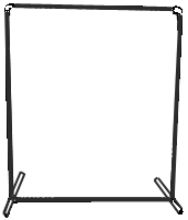 Protector Frame Only, 7' x 7' (Also for Hitting and Pitching Frame) (No Cutout)