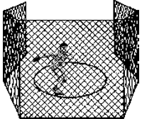 Discus, Track and Field Protector Net, 20' H X 50' L